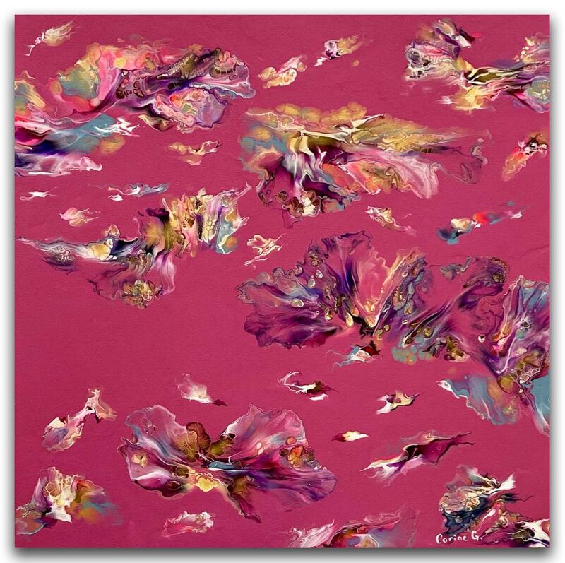 Fuchsia Whispers - a Paint by Corine Gholam Fawaz